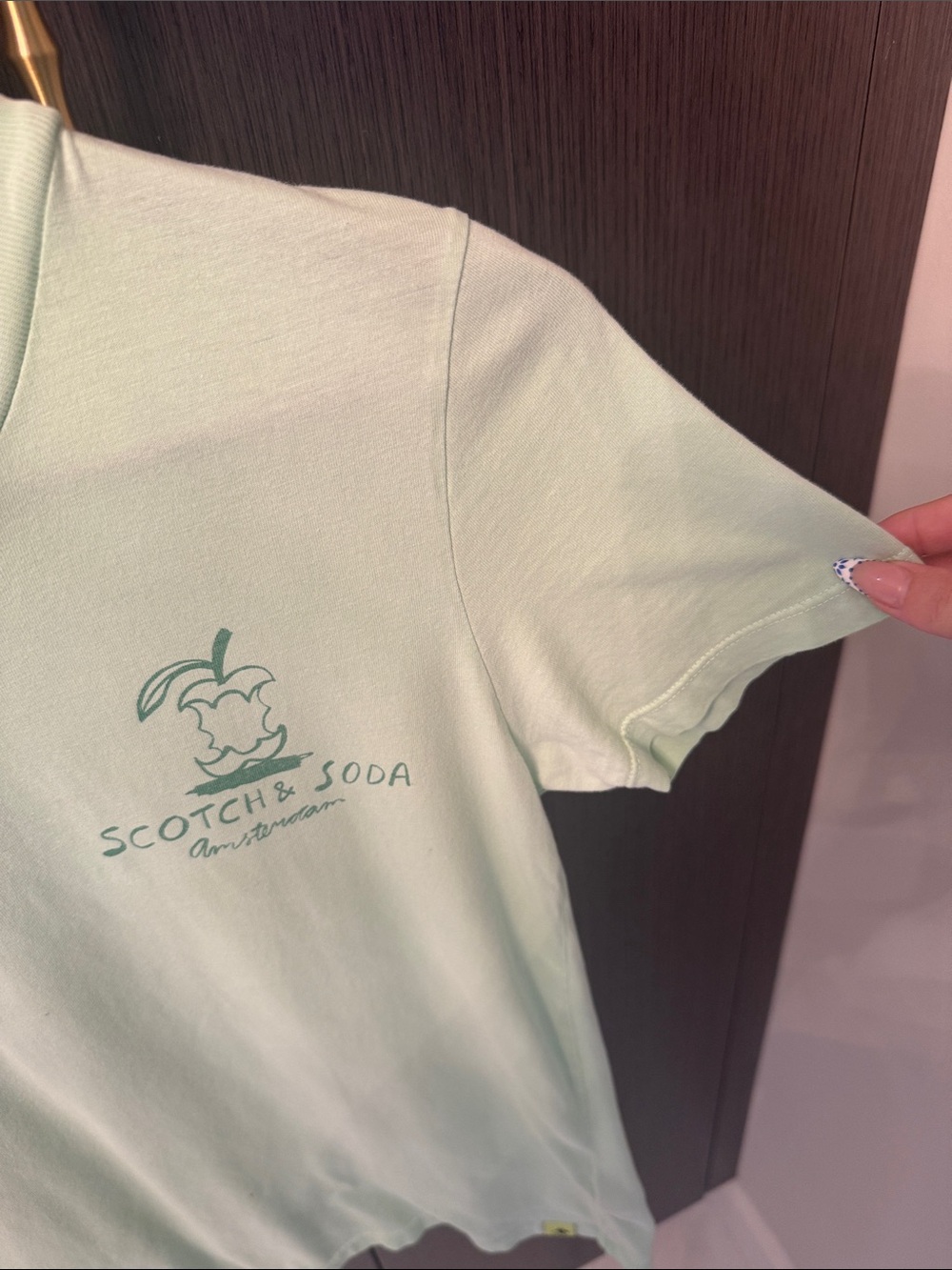Scotch & Soda UNISEX Kids Mint Green Logo Short Sleeve Tee - Picture 6 of 17